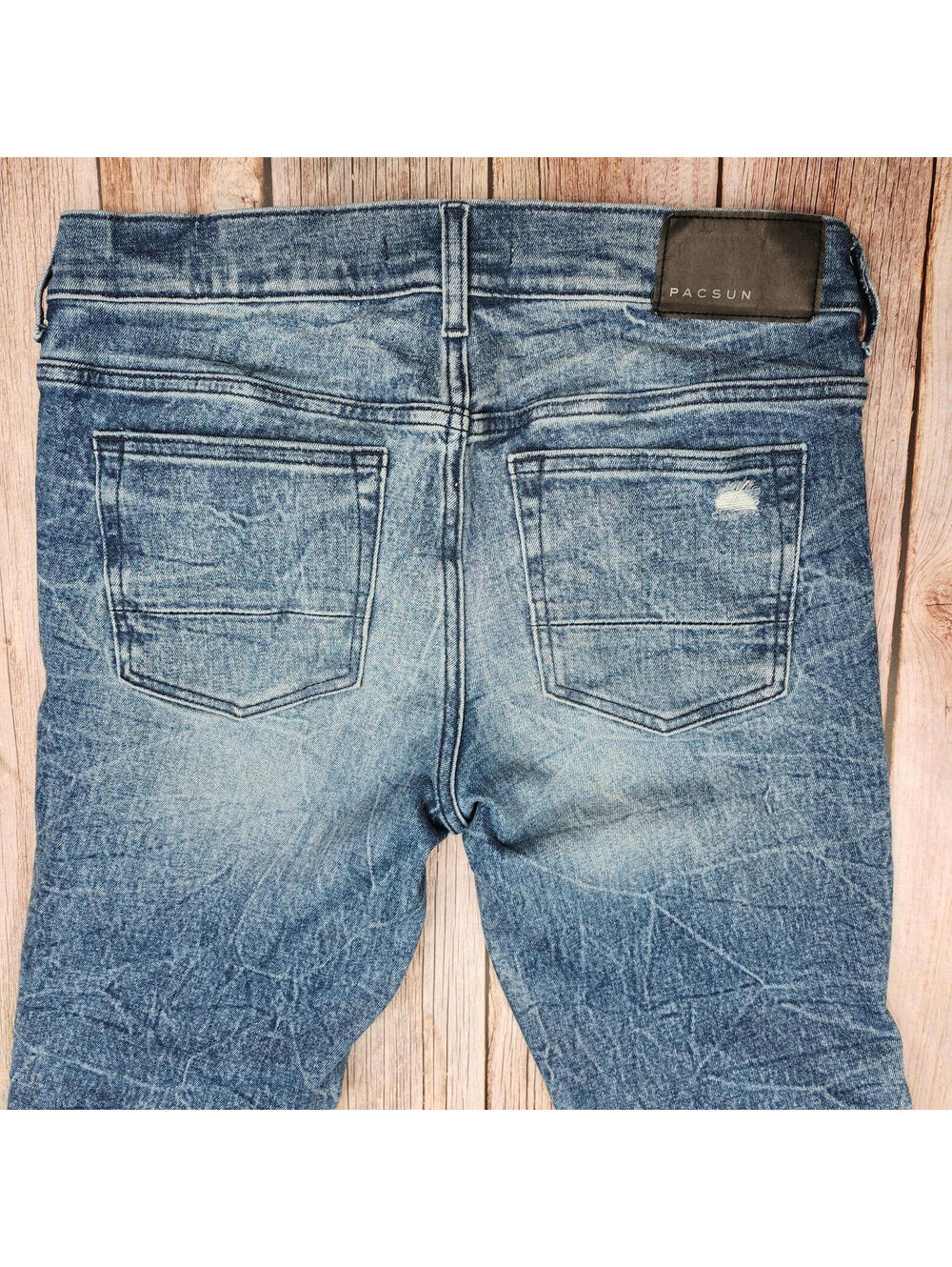 PacSun Stacked Skinny Jeans | Distressed Denim | 29x30 - Picture 9 of 9
